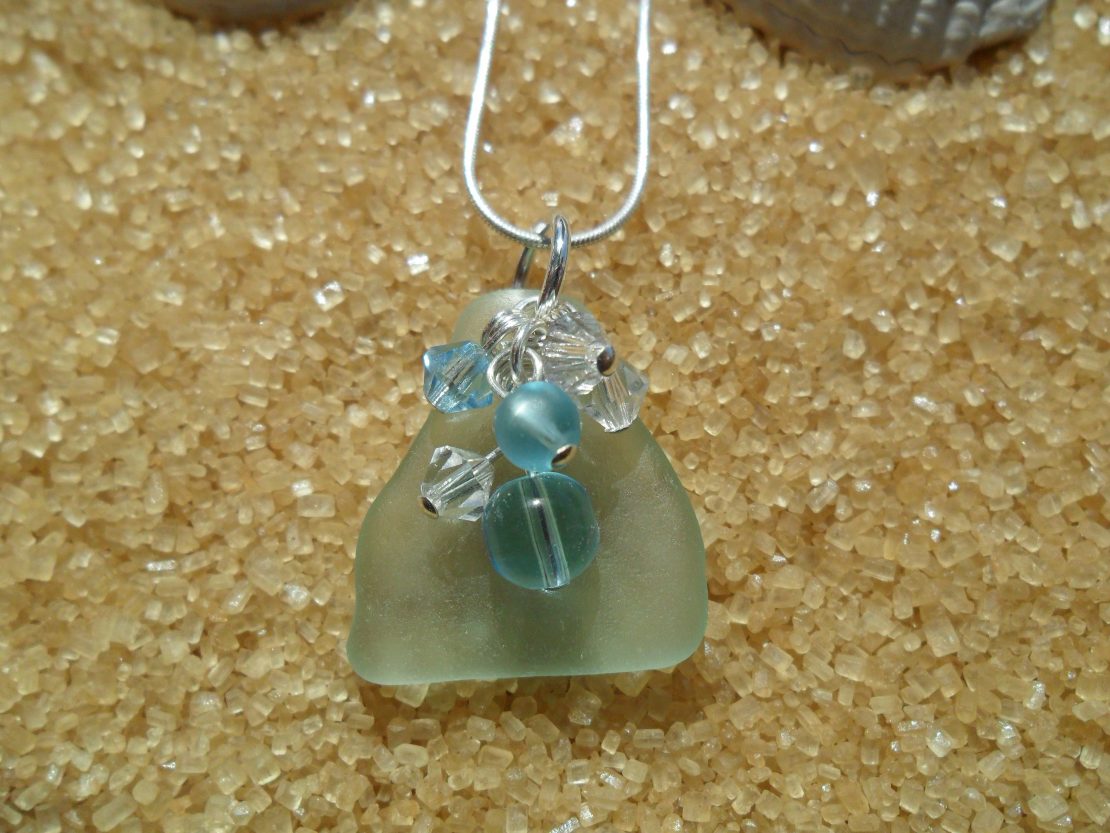 Sea Glass Pendant - Scottish Sea Glass